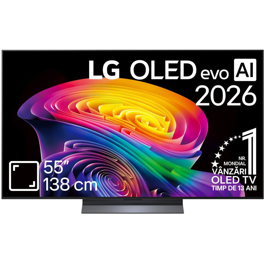 LG Televizor LG OLED Evo 55C62LA, 138 cm, Smart, 4k Ultra HD, 165 Hz, Clasa F (Model 2026)