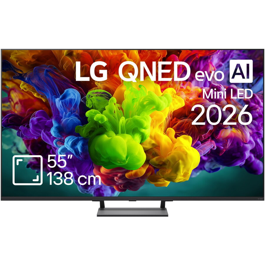 LG Televizor LG QNED Evo Mini LED 55QNED93B6A, 138 cm, Smart, 4K Ultra HD, 165 Hz, Clasa G (Model2026), Negru